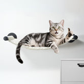 XIFOWE hamaca para gato montada en pared, descanso cómodo y seguro.