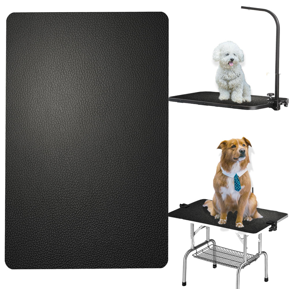 Xinhw alfombra de cepillado para mesa, doble cara cuero, facilita limpieza.