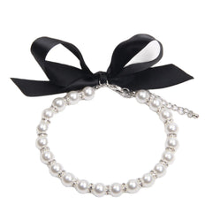 XKSRWE collar de perlas para perros y gatos blanco, ideal para fiestas
