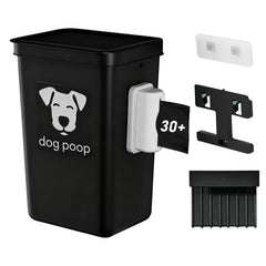 XONYOOM cesto colgante para excrementos caninos en la cerca con tapa