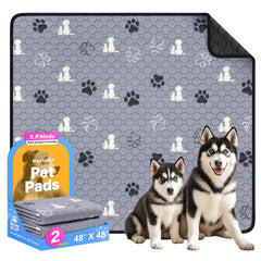 Tapete lavable X.P.Made para perros, 122x122 cm, ideal para entrenamiento diario.