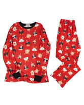XPUDAC pijamas navideño dueno-perro frontal, cómodo para dormir juntos.