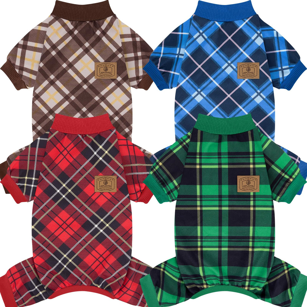 XPUDAC pijama perro cuadro navidad; cómodo y llamativo para fiestas.