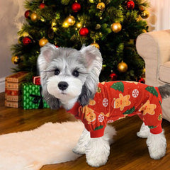 XPUDAC pijamas navidad perro copo de nieve, suave y cómodo