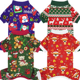 Xpudac pijamas navidad perro renos: cómodo y festivo para salidas y sesiones de fotos