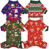 Pijama navideño XPUDAC con reno para perros, cómodo y festivo.