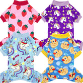 XPUDAC pijamas para perros pequeños con estampados divertidos para uso diario en casa