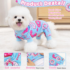 XPUDAC pijamas para perro, tela suave y elástica, comodidad durante todo el día.