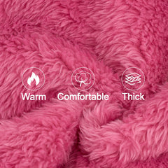 XPUDAC suéter para perro, vista frontal en rosa neón, mantiene el calor en paseos.