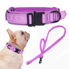Xqpetlihai collar militar con asa de control para manejo seguro en paseos
