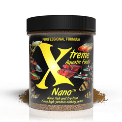 Xtreme Nano: granulos hundibles 0-5mm para peces nano, facilitan la alimentación estable.