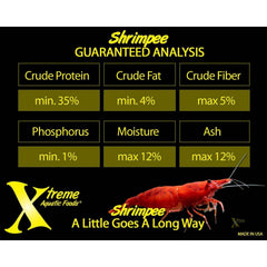 Xtreme Shrimpee alimento diario equilibrado para nano tanques.