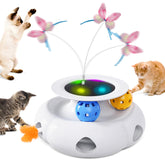 Xuyub mariposa giratoria para gatos, estimula la caza en interiores.