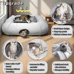 XxingSheep cueva sombreada para gatos sensibles a la luz, refugio cómodo