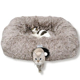 XxingSheep XL túnel con cama interior para descanso cómodo de gatos