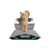 Alfombra Y-jiayol para arena de gato con doble capa que atrapa la arena.