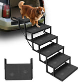 Escaleras para perros YACONA, 6 pasos, facilitan subir al coche con seguridad.