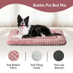 Yaning almohadilla para jaula de perro grande, burbujas 3D, cómoda