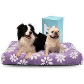 Cama Yaning extragrande con flor morada para descansar cómodo en jaula.