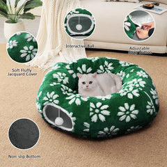 Yaning tunel-gatos con orificio de vista para observar alrededor