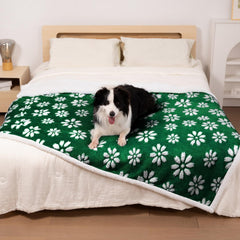 Manta impermeable Yaning para mascotas 60x80 verde protege muebles de líquidos y derrames.