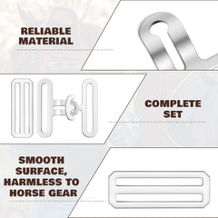 Yaocom kit de reparación de surcingle para manta de caballo, alta durabilidad.