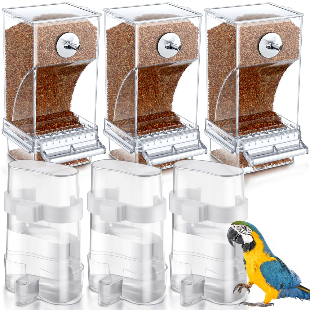 Yaomiao alimentador automático para aves, evita desorden y facilita la alimentación diaria.