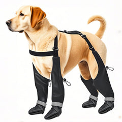 YAQUHO Botas Suspensoras ajuste-elastico para perro grande mantiene las botas seguras.