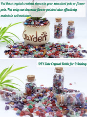 YATOJUZI cristales multicolor en primer plano para acento decorativo
