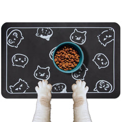 YCT mat para gatos, vista frontal, absorbe derrames y mantiene el suelo seco.