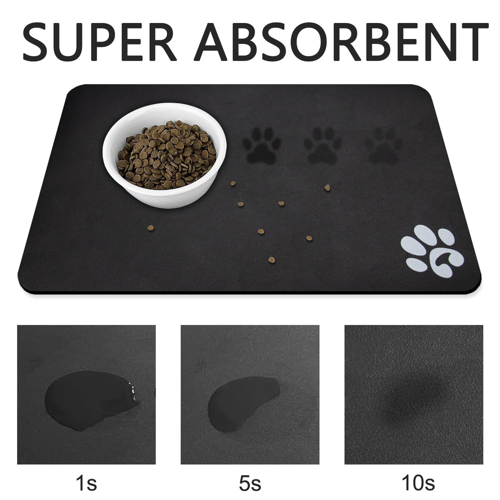 Alfombrilla YCT absorbente para comida de perros y gatos mantiene patas secas.