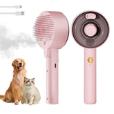 Cepillo de vapor para gatos de YEAHGO enfocado en limpieza de pelaje y reducción de pelos sueltos