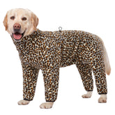 Yeapeeto abrigo leopardo para perros, protección cálida en inviernos fríos