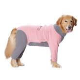 Yeapeeto capa-invierno-perro-grande-cremallera, facilita ponérsela y ajustar para paseos.