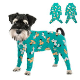 Yeapeeto funda recuperación para perro, cirugía, color verde pony, cómodo y seguro para el día a día.
