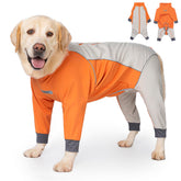 Yeapeeto abrigo para perros: vista frontal del abrigo impermeable, ideal para días fríos y lluviosos.