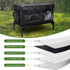 yeatruojeet lona-impermeable-500d, protege contra lluvia y nieve