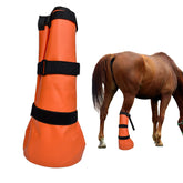 Bolsa Yeezo naranja para remojo de casco del caballo