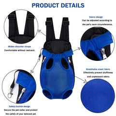 Yehenarn Mochila portadora de mascotas, correas ajustables para ajuste personalizado y comodidad.