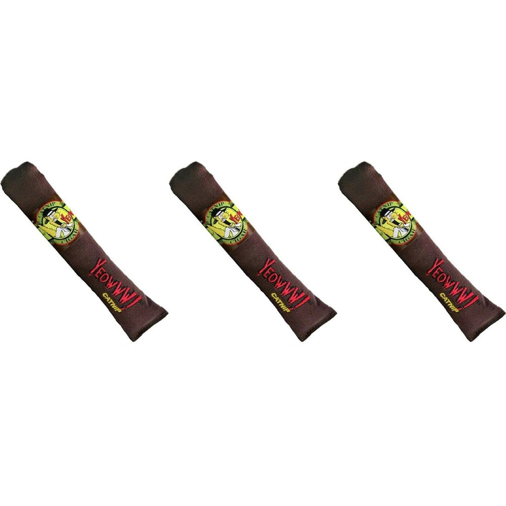 Yeowww! Cigarro de Catnip 3 Unidades, juguete premium para gatos con catnip 100% orgánico.