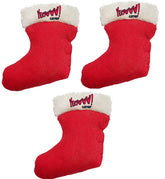 Yeowww! Duckyworld calcetines navideños con hierba gatera, juego festivo para gatos.