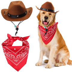 Gorra cowboy Yewong para mascota, ajuste cómodo para fiestas temáticas.