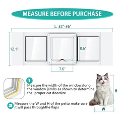 YGNNJY puerta para gatos, sistema magnético para cierre seguro