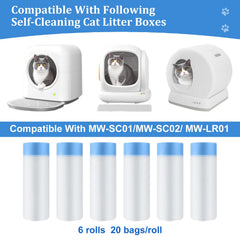 Bolsas Yhwocd para caja de arena de gato, formato 18x12 para amplia cobertura.
