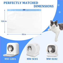 Rollo de bolsas Yhwocd para desechos felinos, diseño a prueba de fugas.