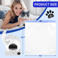 Bolsas X18x20 de Yhwocd, tamaño grande para cajas de arena amplias.