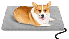 Almohadilla calefactable Yicostar para perro 18x18, exterior y calor suave.