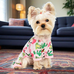 Pijama Yikeyo para perro pequeño, diseño de cuatro patas para libertad de movimiento.