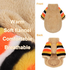 Yikeyo sudadera para perros pequeños, mangas arcoíris, estilo llamativo para fotos.