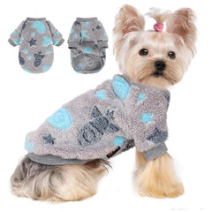 Sudadera Yikeyo rosa con brillo en la oscuridad para perro
